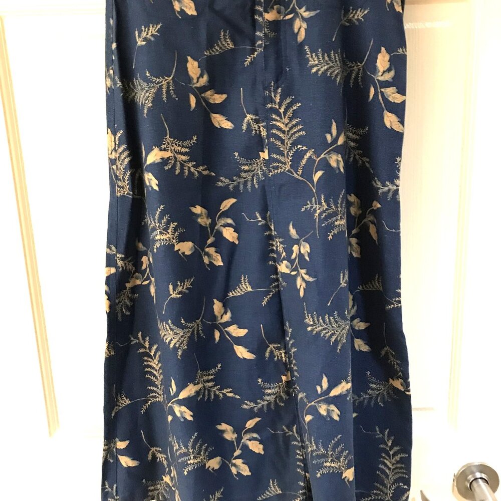 LIz Claiborne VINTAGE  A-LINE  Long SKIRT sz 2P Linen blend